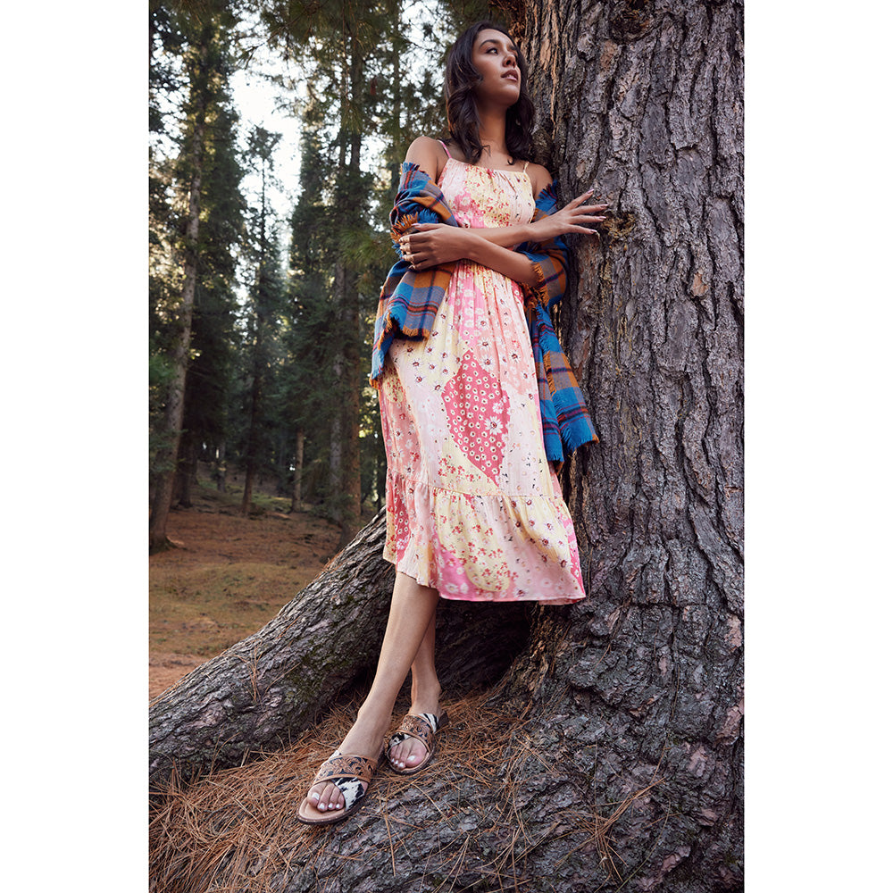 Myra Chappy Leather Slip-On Sandals